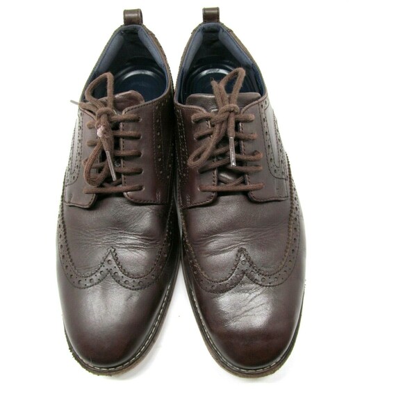 Cole Haan Grand O's Grand Evolution Brown Leather Wingtip Derby Size US 11.5 M - Picture 7 of 10